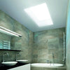 Claraboya apertura por husillo rectangular