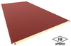 Panel Sandwich Microperfilado FM color rojo teja