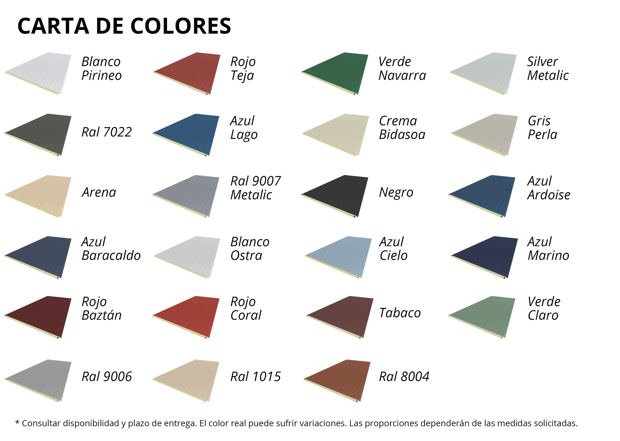 Panel Color Es Panel Sandwich Fachada Perfilado PIR - Panelfix