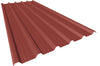 Chapa metálica grecada MT32 para cubiertas color rojo teja