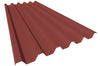 Chapa metálica grecada MT52 para cubiertas color rojo teja