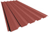 Chapa metálica grecada MT32 de fachada color rojo teja