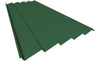 Chapa metálica grecada MT44 de fachada color verde navarro